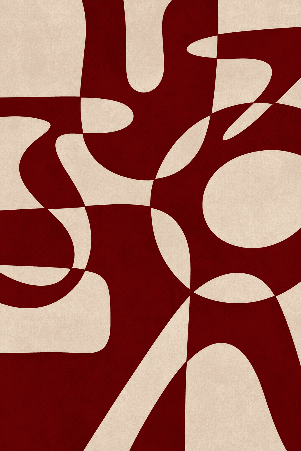 Preview of Burgundy Organic Rhythm inside the frame
