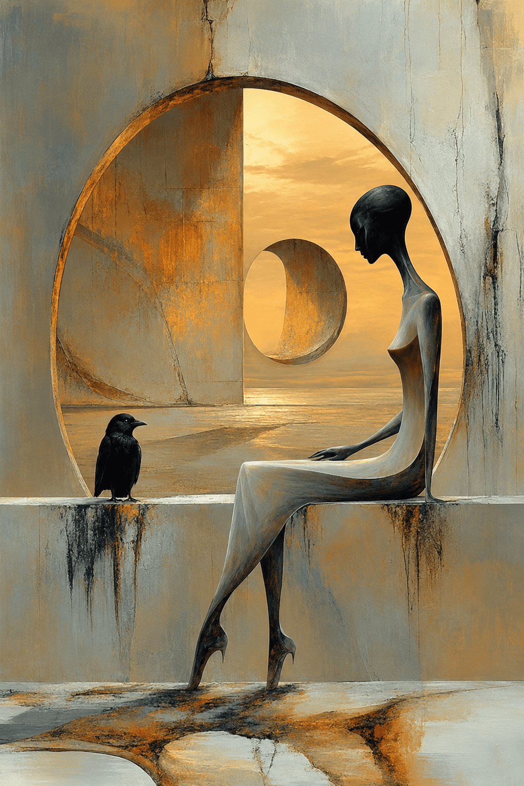 Preview of Silent Sunset Guardian inside the frame