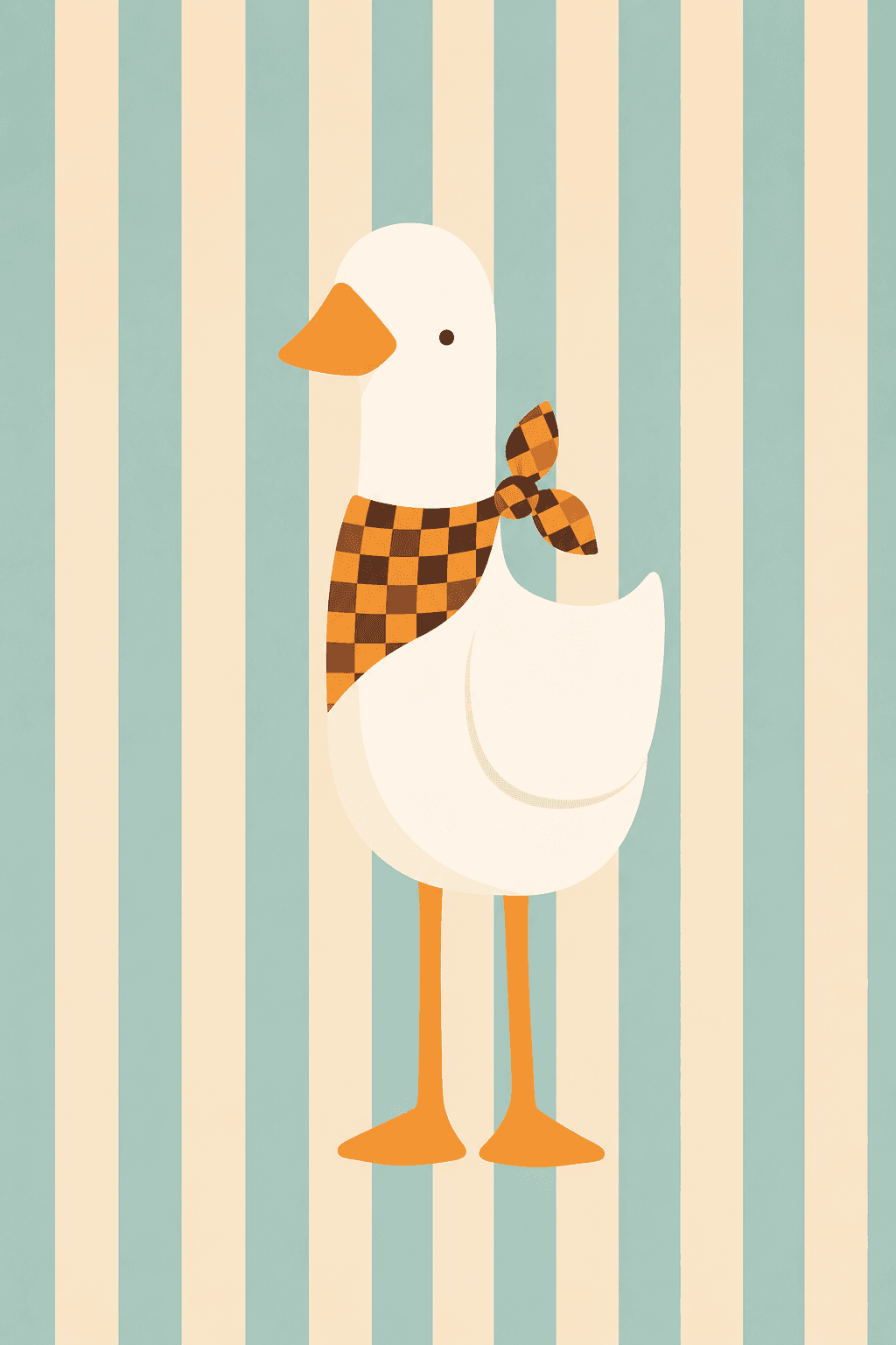 Preview of Three Mint Ducks inside the frame
