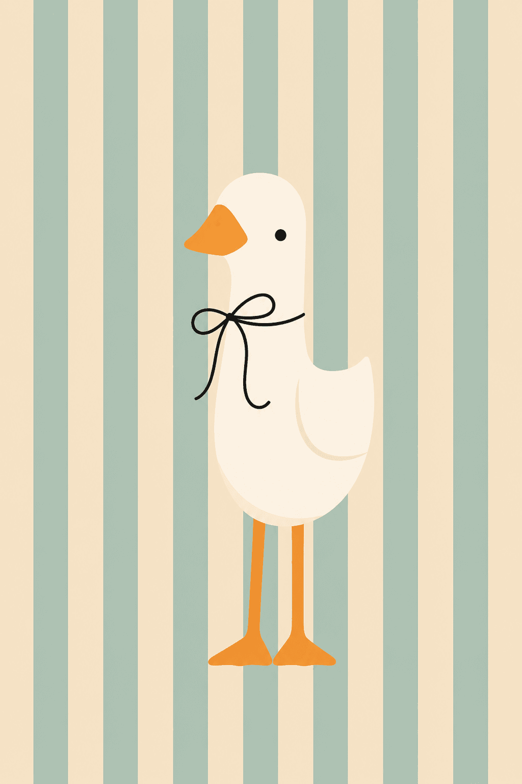 Preview of Three Mint Ducks inside the frame
