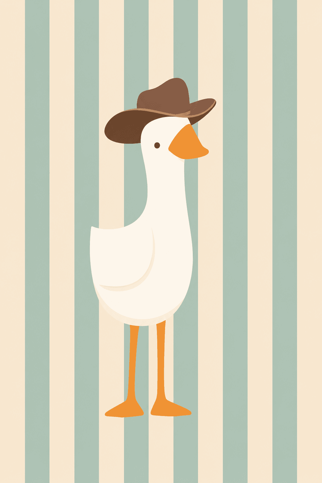 Preview of Three Mint Ducks inside the frame