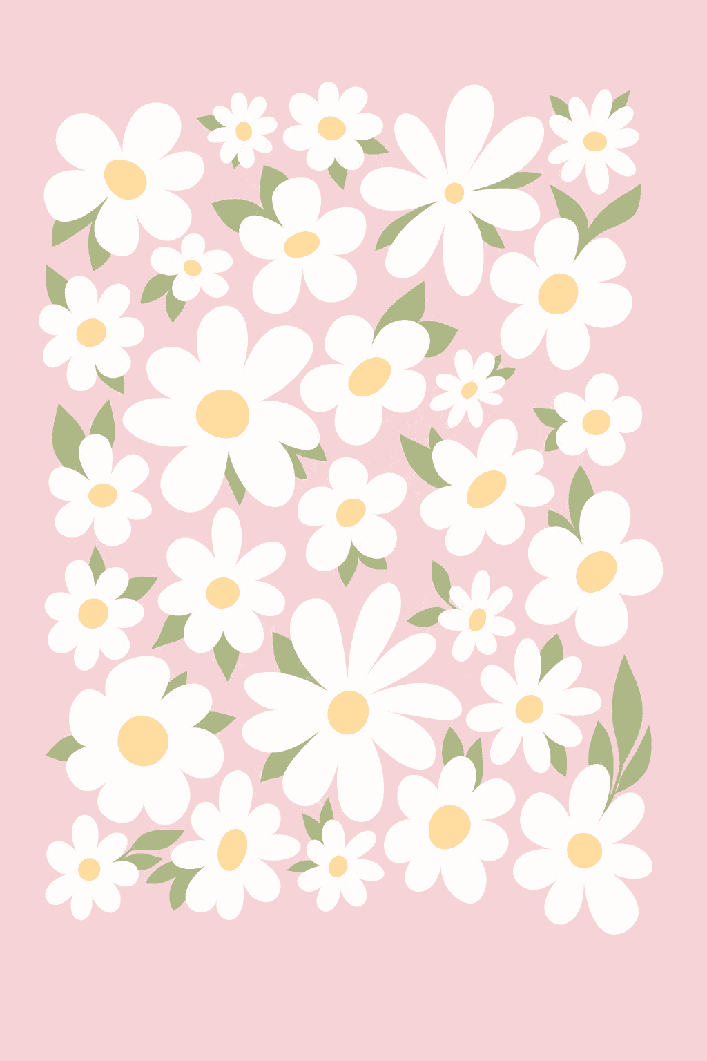 Preview of Soft Pink Daisies inside the frame