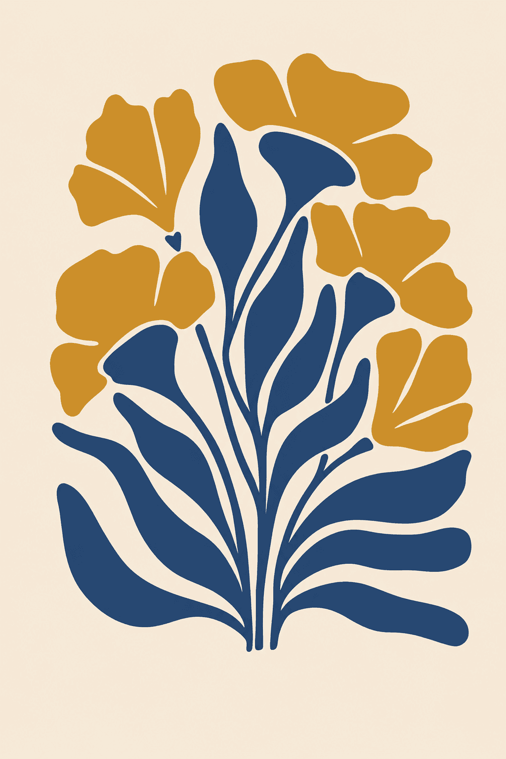 Preview of Golden Navy Blooms inside the frame