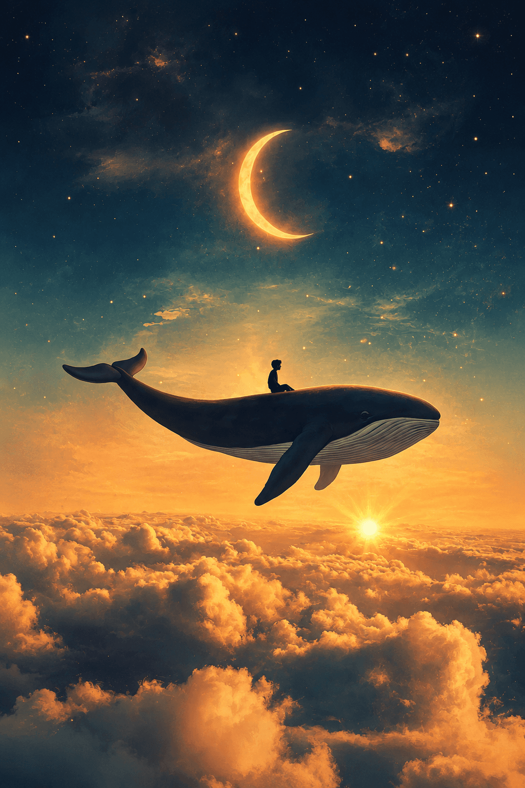 معاينة تصميم حلم القمر والحوت داخل الفريم