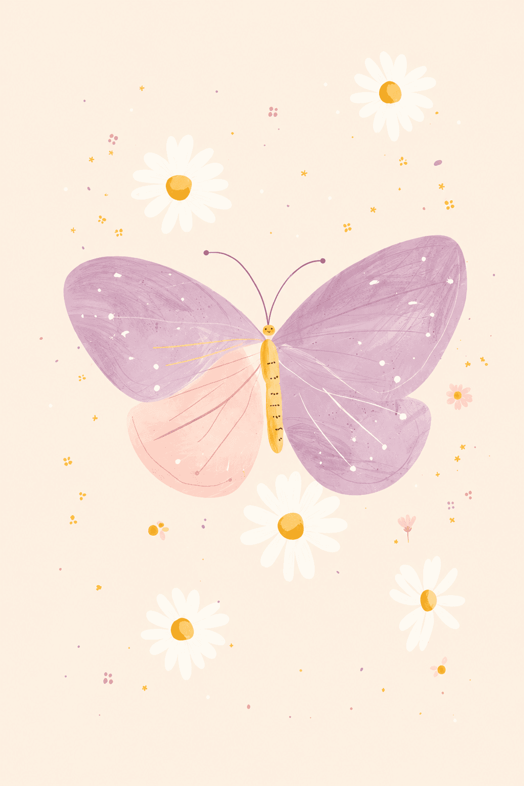 Preview of Daisy Butterfly inside the frame