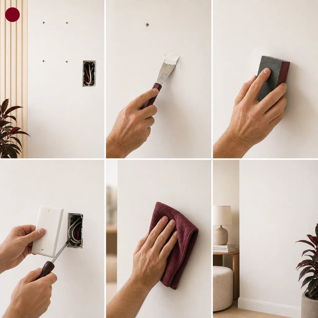 Wall preparation before wallpaper installation