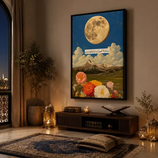 Prayer Beneath a Tranquil Moon