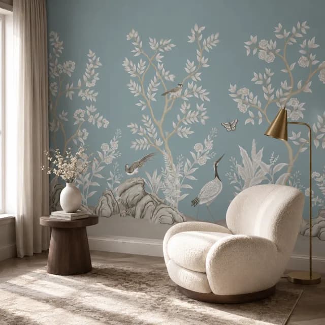 WB192 Serene Birds and Botanical Branches