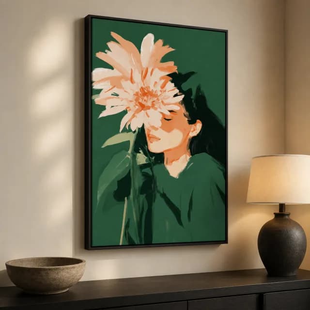 Emerald Flower Stillness