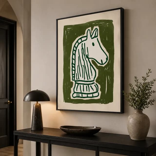 Olive Horse Study
