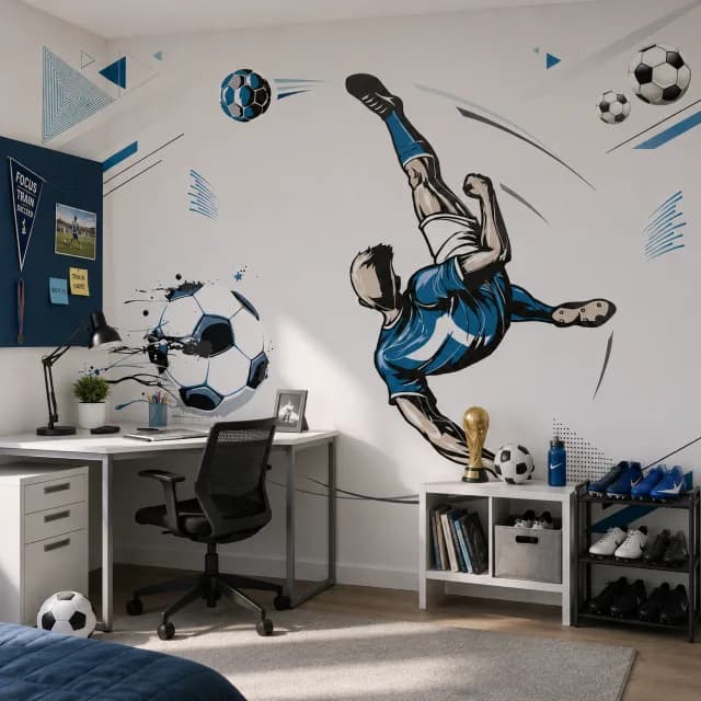Blue Kids Soccer