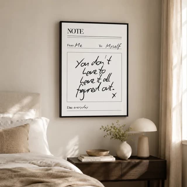 A Note to Myself