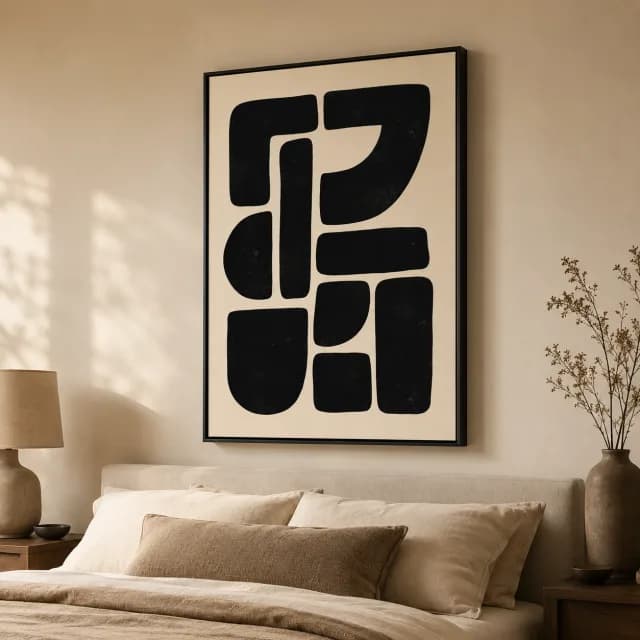 إيقاع هندسي أسود