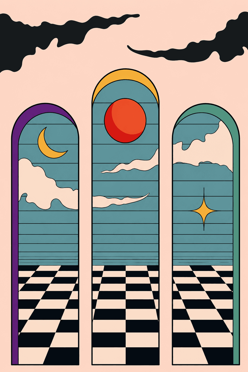 Preview of Dream Portal Triptych inside the frame
