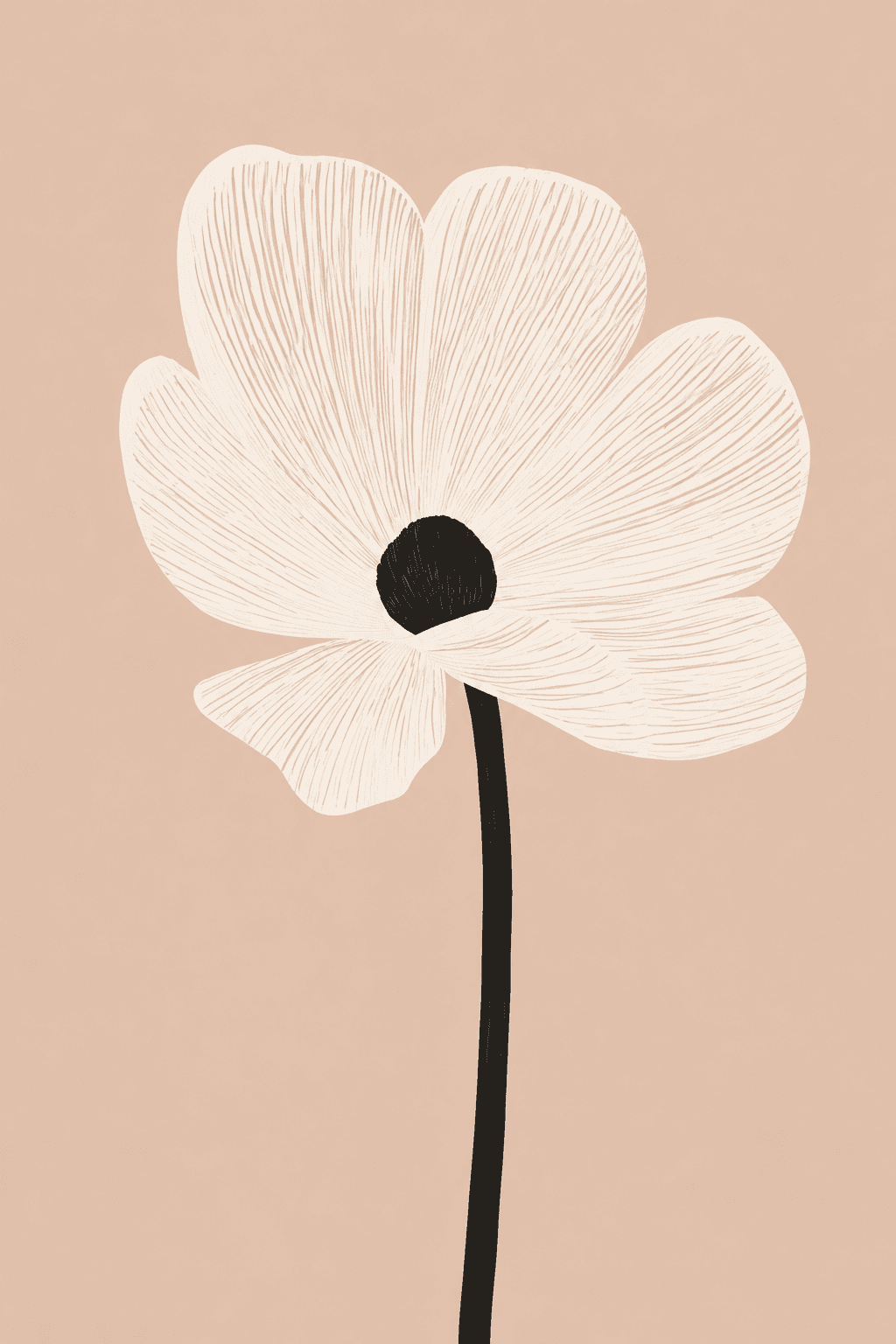 Preview of Ivory Petal Whisper inside the frame