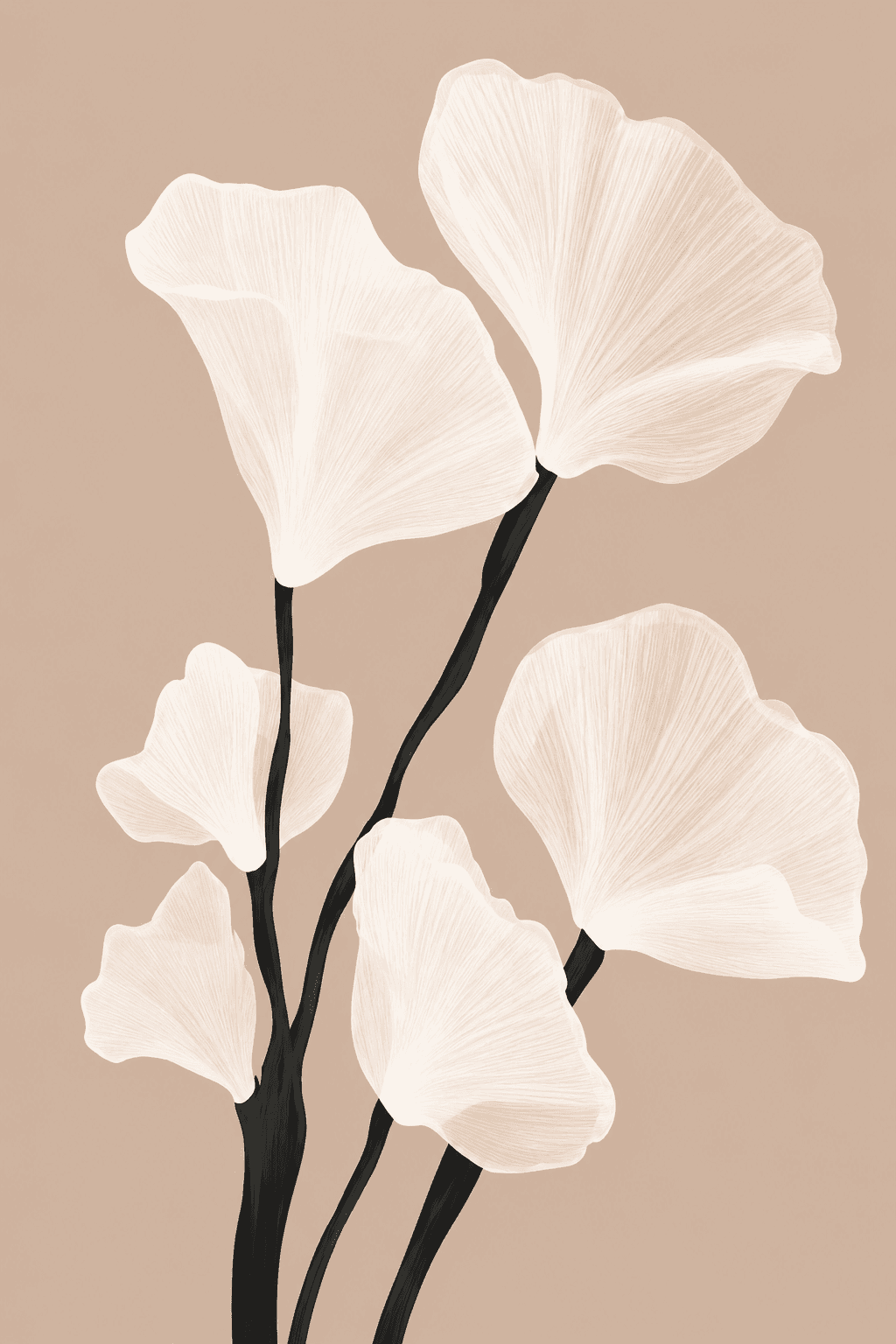 Preview of Ivory Petal Whisper inside the frame