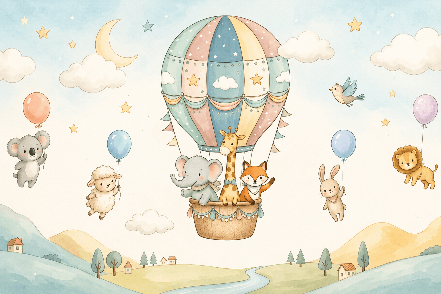 Preview of Soft Balloon Journey inside the frame