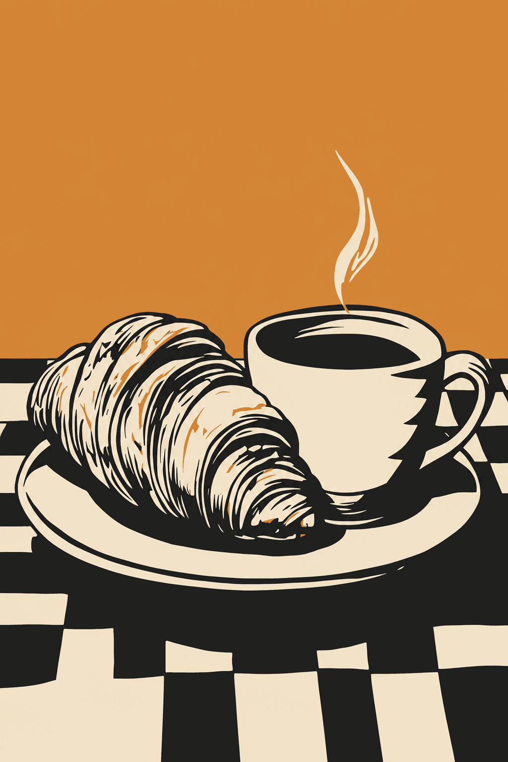 Preview of Orange Morning Coffee inside the frame
