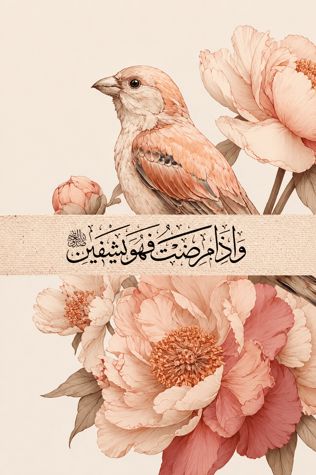 Preview of Healing Serenity Among Blossoms inside the frame