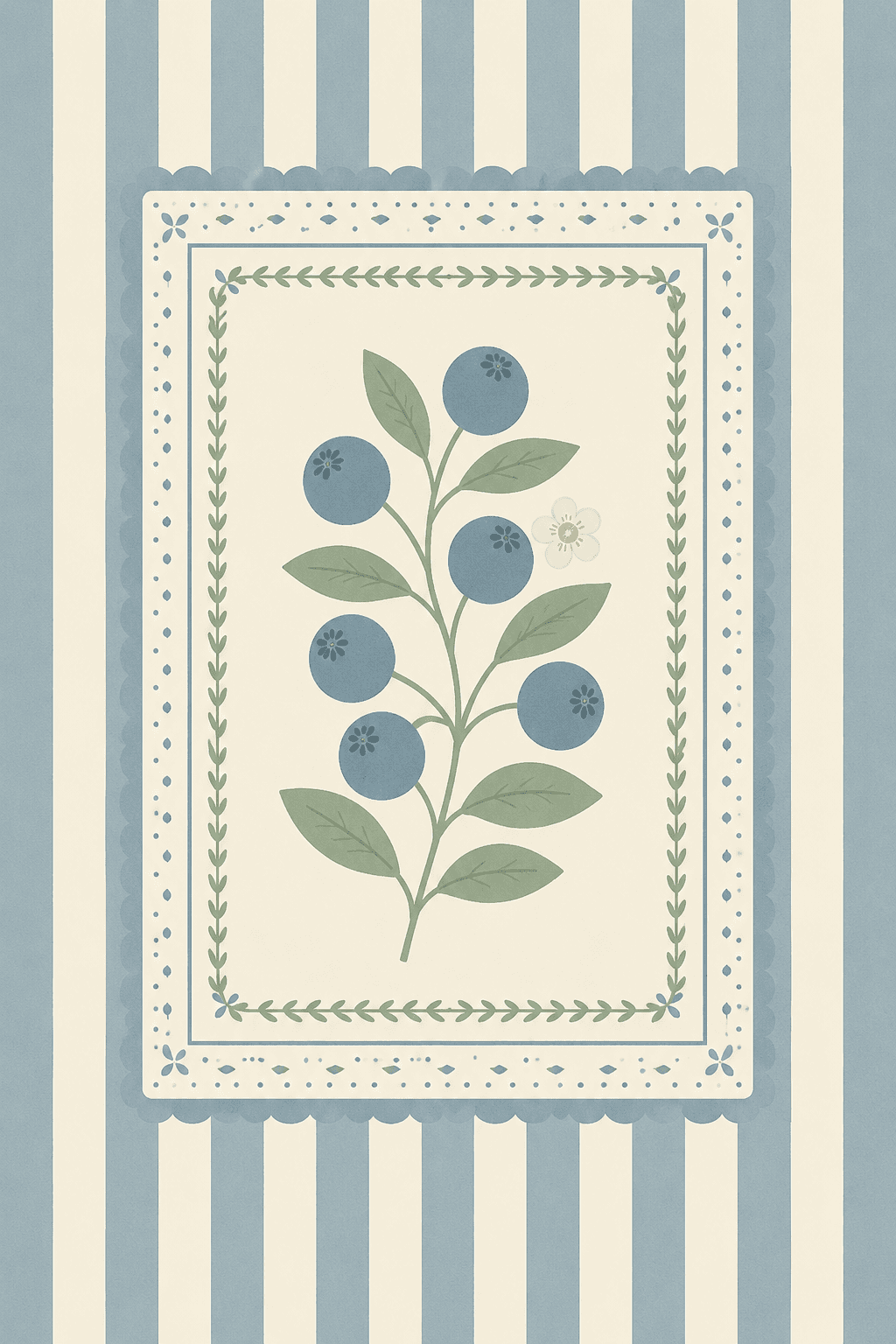 Preview of Quiet Blue Garden inside the frame
