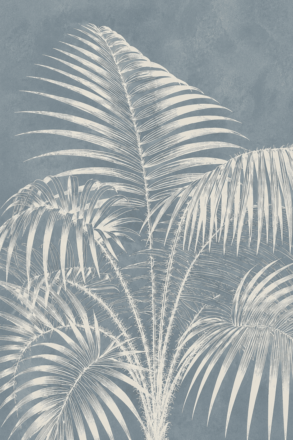 Preview of Blue Palm Stillness inside the frame