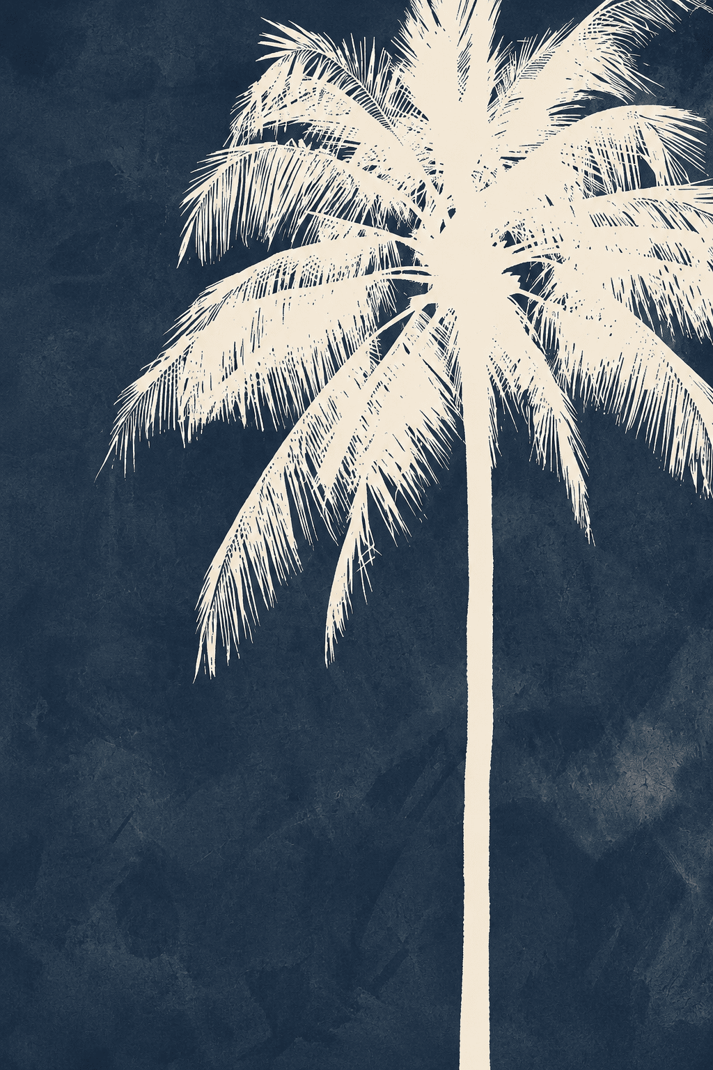 Preview of Blue Palm Stillness inside the frame