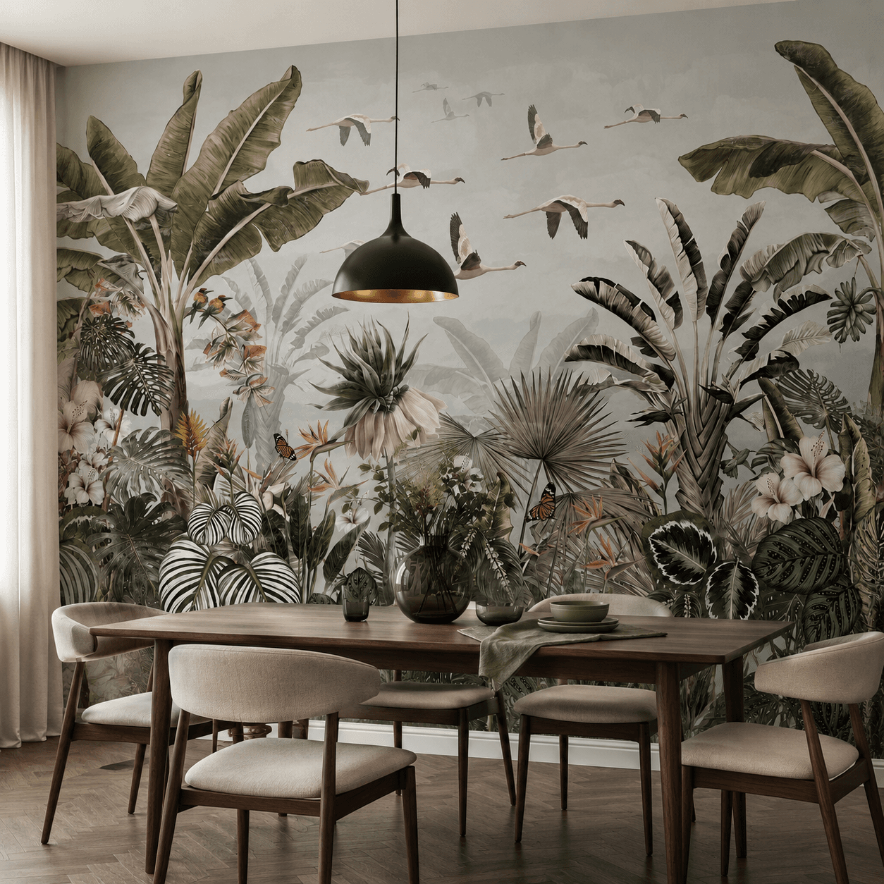 Luxury Tropical Flamingo