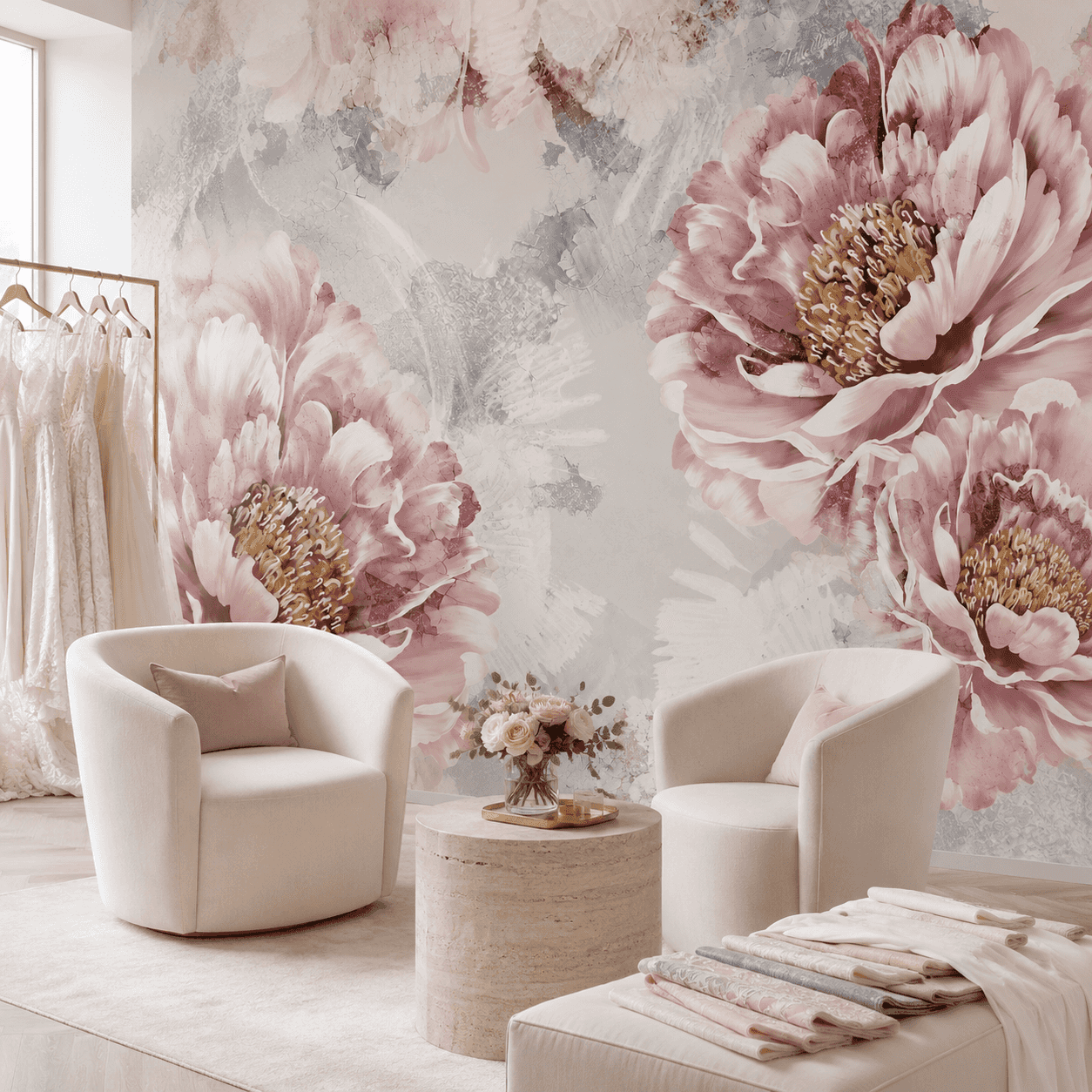 Soft Blush Peony - room mockup 4